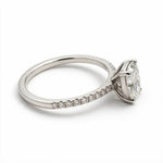 Load image into Gallery viewer, White Rhodium 9K Cushion Solitairect Solitaire Ring
