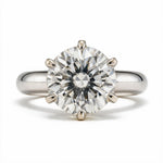 Load image into Gallery viewer, White Rhodium 14K Round Solitairect Solitaire Ring
