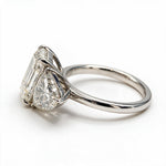 Load image into Gallery viewer, White Rhodium 9K Heart Solitairect Solitaire Ring
