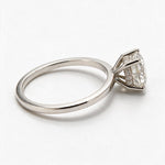 Load image into Gallery viewer, White Rhodium 9K Cushion Solitairect Solitaire Ring
