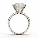 Load image into Gallery viewer, White Rhodium 14K Round Solitairect Solitaire Ring
