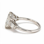 Load image into Gallery viewer, White Rhodium 14K Emerald Solitairect Solitaire Ring
