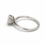 Load image into Gallery viewer, White Rhodium 9K Cushion Solitairect Solitaire Ring

