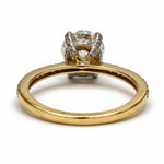 Load image into Gallery viewer, Yellow Gold Polish 9K Round Solitairect Solitaire Ring
