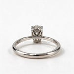 Load image into Gallery viewer, White Rhodium 9K Oval Solitairect Solitaire Ring
