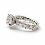 Load image into Gallery viewer, White Rhodium 9K Round Solitairect Solitaire Ring
