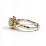 Load image into Gallery viewer, Yellow Gold Polish 9K Round Solitairect Solitaire Ring
