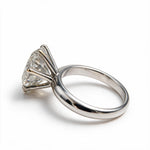 Load image into Gallery viewer, White Rhodium 14K Round Solitairect Solitaire Ring
