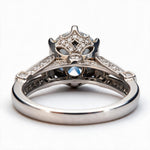 Load image into Gallery viewer, White Rhodium 9K Round Solitairect Solitaire Ring
