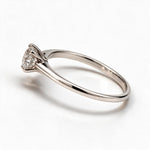 Load image into Gallery viewer, White Rhodium 9K Round Solitairect Solitaire Ring
