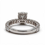 Load image into Gallery viewer, White Rhodium 9K Round Solitairect Solitaire Ring
