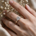 Load image into Gallery viewer, Yellow Gold Polish 9K Round Solitairect Solitaire Ring

