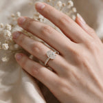 Load image into Gallery viewer, Yellow Gold Polish 9K Oval Solitairect Solitaire Ring
