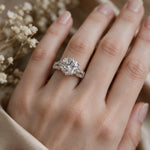 Load image into Gallery viewer, White Rhodium 9K Round Solitairect Solitaire Ring
