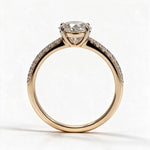 Load image into Gallery viewer, Yellow Gold Polish 9K Oval Solitairect Solitaire Ring

