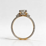 Load image into Gallery viewer, Yellow Gold Polish 9K Round Solitairect Solitaire Ring
