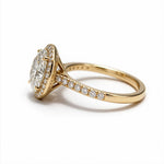 Load image into Gallery viewer, Yellow Gold Polish 9K Oval Solitairect Solitaire Ring
