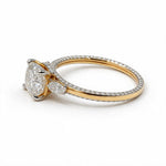 Load image into Gallery viewer, Yellow Gold Polish 9K Round Solitairect Solitaire Ring
