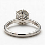 Load image into Gallery viewer, White Rhodium 9K Round Solitairect Solitaire Ring
