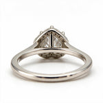 Load image into Gallery viewer, White Rhodium 9K Heart Solitairect Solitaire Ring
