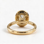 Load image into Gallery viewer, Yellow Gold Polish 9K Oval Solitairect Solitaire Ring
