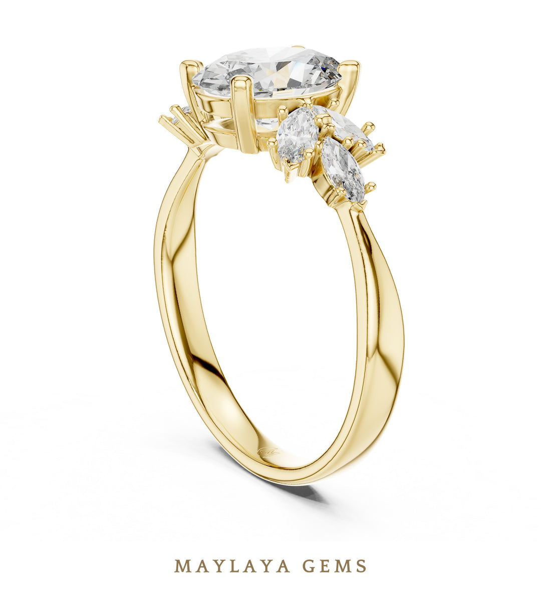 Maylaya Gems 20#10002L pre-order Yellow Gold jewelry design