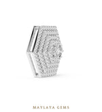 Load image into Gallery viewer, 0.6 ct Round Lab-Grown Diamond Pendant — White Gold. Pendant only; chain not included.
