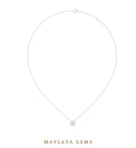 Load image into Gallery viewer, 0.172 ct Round Lab-Grown Diamond Pendant — White Gold. Pendant only; chain not included.
