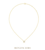 Load image into Gallery viewer, 0.172 ct Round Lab-Grown Diamond Pendant — Yellow Gold. Pendant only; chain not included.
