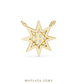 Load image into Gallery viewer, 0.172 ct Round Lab-Grown Diamond Pendant — Yellow Gold. Pendant only; chain not included.
