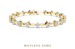 Load image into Gallery viewer, Maylaya Gems lab-grown diamond bracelet in yellow gold
