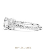 Load image into Gallery viewer, Maylaya Gems lab-grown diamond ring in white gold
