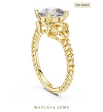 Load image into Gallery viewer, Maylaya Gems lab-grown diamond ring in yellow gold
