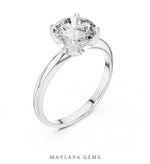 Load image into Gallery viewer, Maylaya Gems lab-grown diamond ring in white gold
