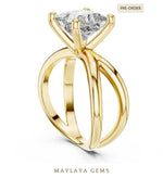 Load image into Gallery viewer, Maylaya Gems lab-grown diamond ring in yellow gold

