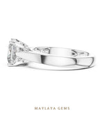 Load image into Gallery viewer, Maylaya Gems lab-grown diamond ring in white gold
