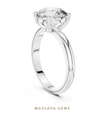 Load image into Gallery viewer, Maylaya Gems lab-grown diamond ring in white gold
