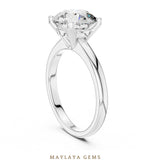 Load image into Gallery viewer, Maylaya Gems lab-grown diamond ring in white gold

