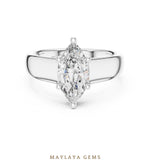 Load image into Gallery viewer, Maylaya Gems lab-grown diamond ring in white gold
