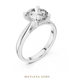 Load image into Gallery viewer, Maylaya Gems lab-grown diamond ring in white gold
