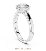 Load image into Gallery viewer, Maylaya Gems lab-grown diamond ring in white gold
