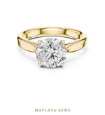 Load image into Gallery viewer, Maylaya Gems lab-grown diamond ring in yellow gold
