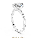 Load image into Gallery viewer, Maylaya Gems lab-grown diamond ring in white gold
