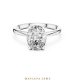 Load image into Gallery viewer, Maylaya Gems lab-grown diamond ring in white gold
