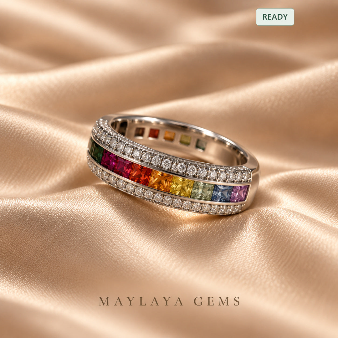Maylaya Gems E002 diamond ring — product view