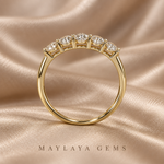 Load image into Gallery viewer, Maylaya Gems E011 round diamond band — view 3
