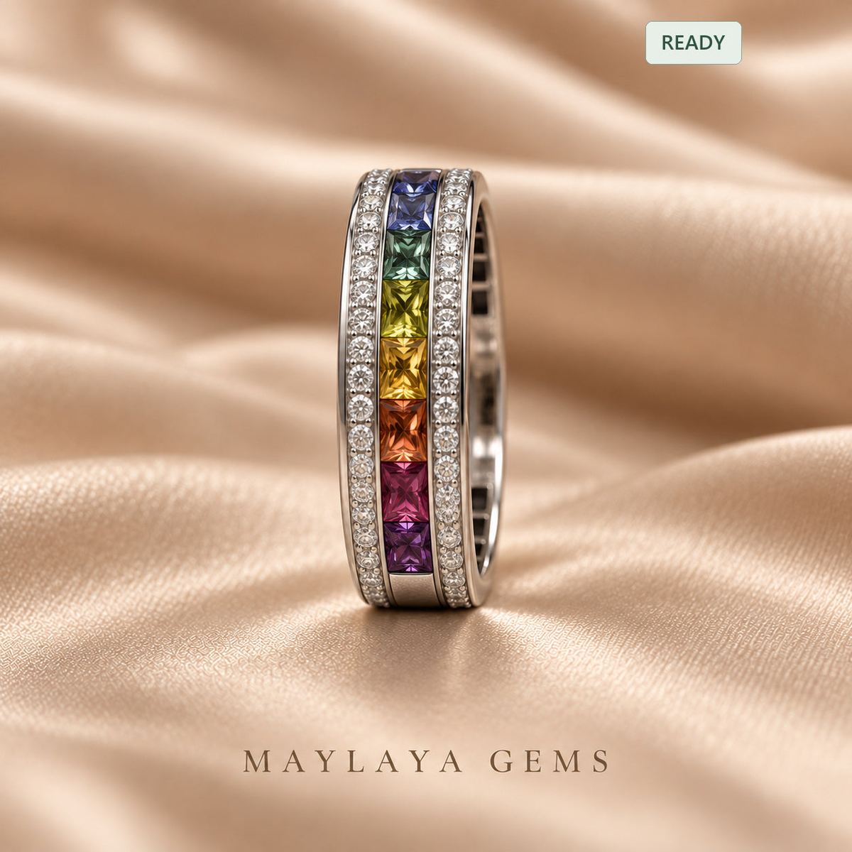 Maylaya gems e015 diamond ring — product view