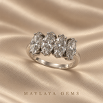 Load image into Gallery viewer, Maylaya Gems E021 marquise diamond band — view 2
