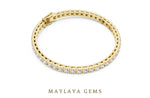 Load image into Gallery viewer, Maylaya Gems lab-grown diamond bracelet in yellow gold
