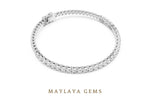 Load image into Gallery viewer, Maylaya Gems lab-grown diamond bracelet in white gold
